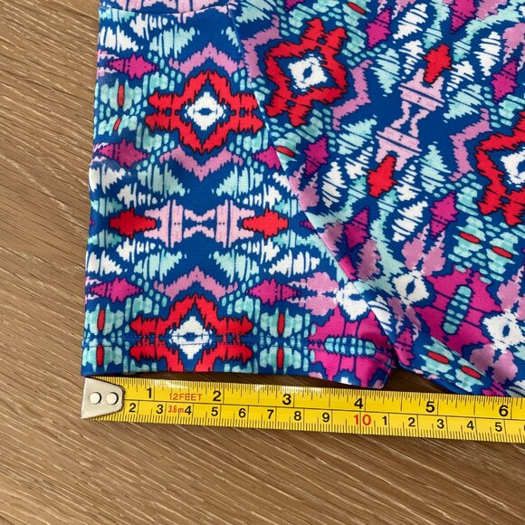 Gymboree Rash Guard Shirt Girls Small 5-6 Swim Aztec Ikat Print Pink Purple Blue - Picture 11 of 14
